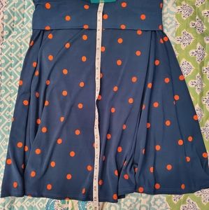 LuLaRoe Skirt Teal and Orange